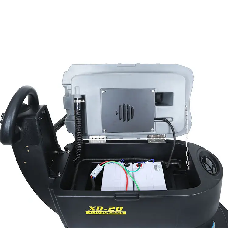 Electric Manual Floor Scrubber Dryer Machine Battery-Powered Heavy-Duty Commercial Use New Plastic 220V Supermarket Marble Floor — image 7