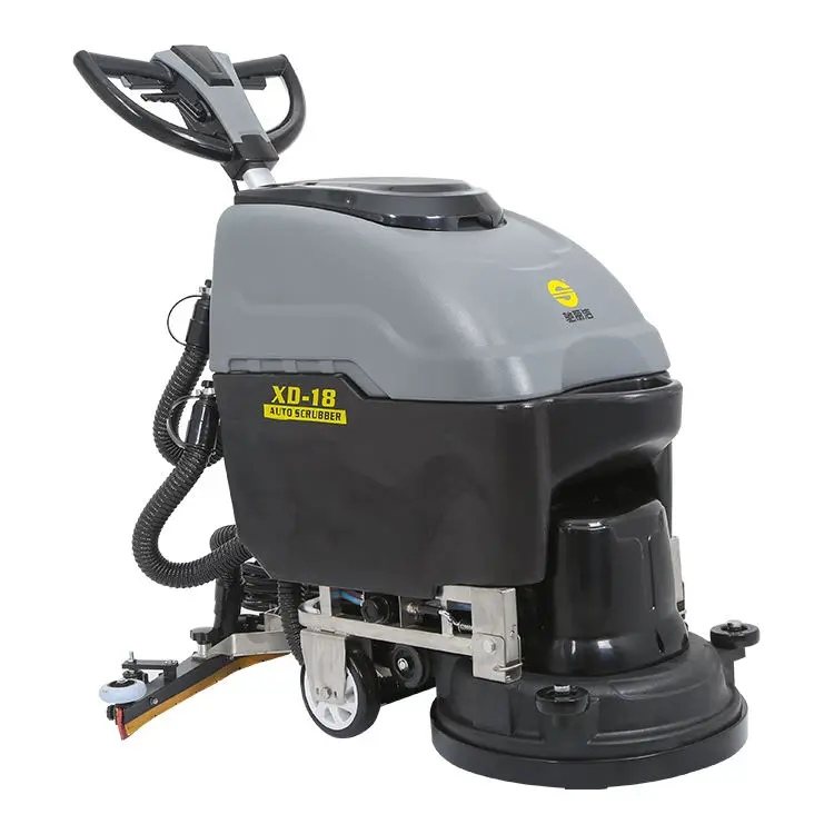 SUPER CLEAN 220V Electric Scrubber Floor Cleaning Machine 750W Manual Cold Water Washing Plastic Material New Commercial Use — image 3