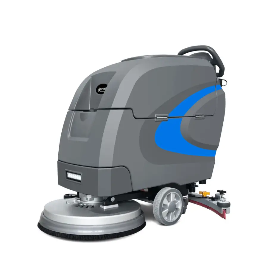 Mini Vertical Handheld Commercial Industrial Cordless Floor Cleaning Machine — view 1