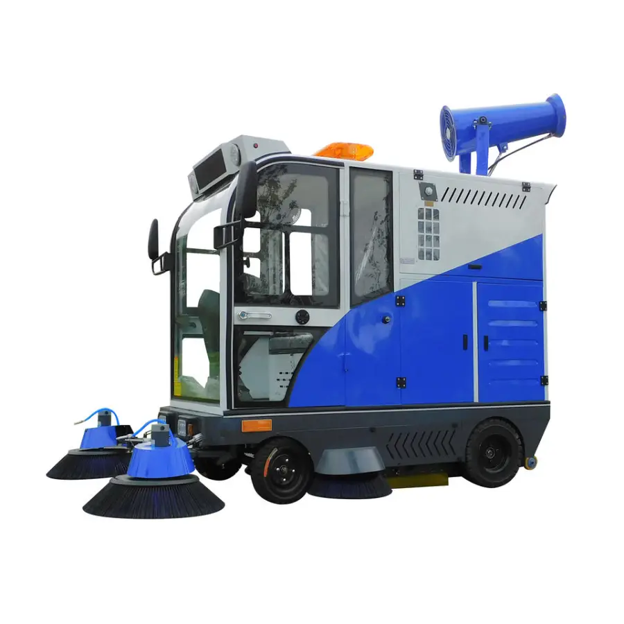 Industrial Floor Sweeper Street Road Cleaner Driving on Cleaning Machine Floor Sweeper — view 6