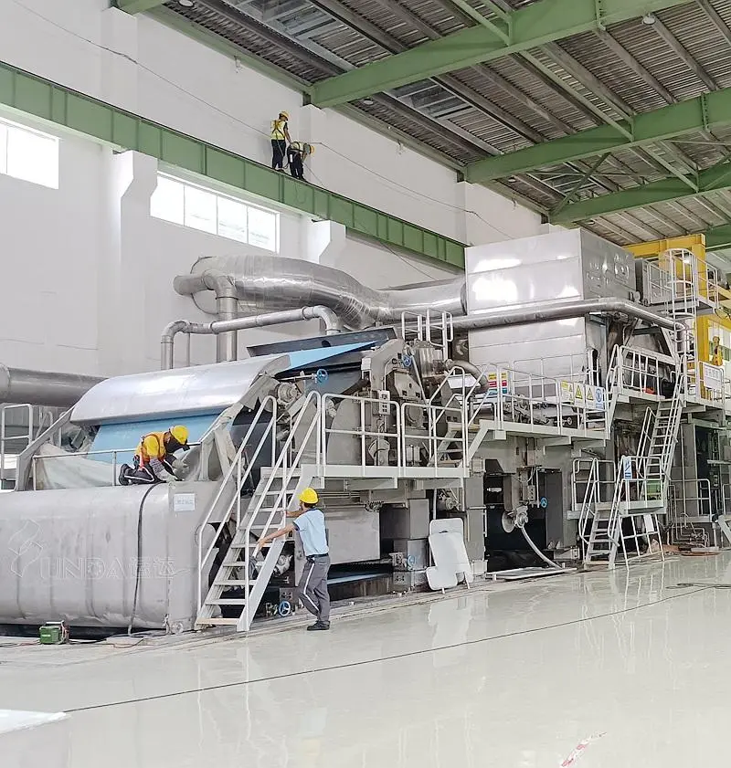 Yunda High Speed Paper Machine Capacity 30-100TPD Make Toiler Tissue Paper Kitchen Towel Making Machine — view 5