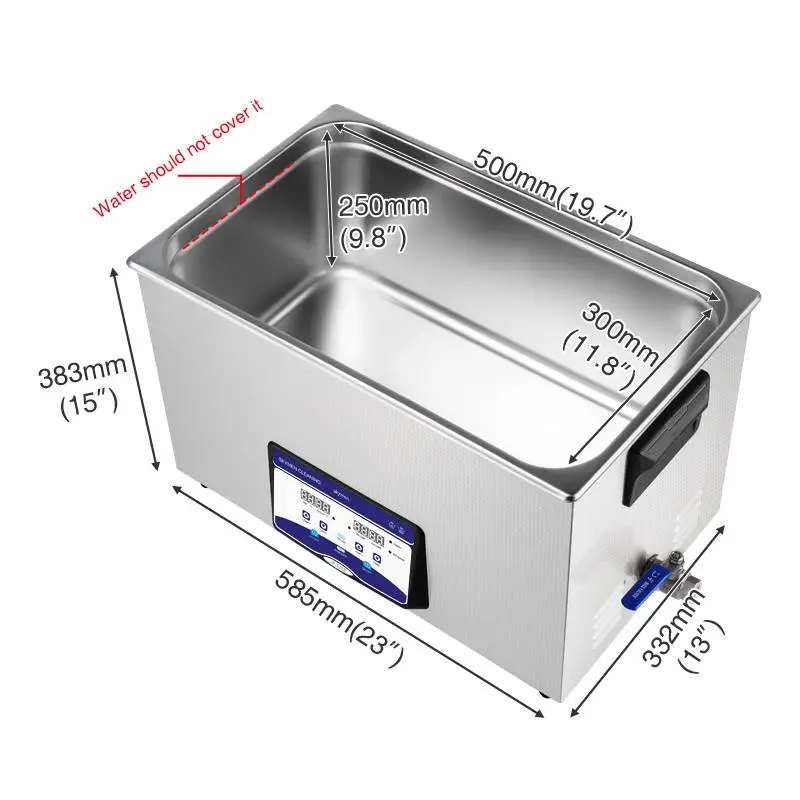 Skymen Manufacturer Commercial Digital Ultrasonic Cleaner Industrial Ultrasonic Cleaning Machine for Repairing Tool Carb — view 6