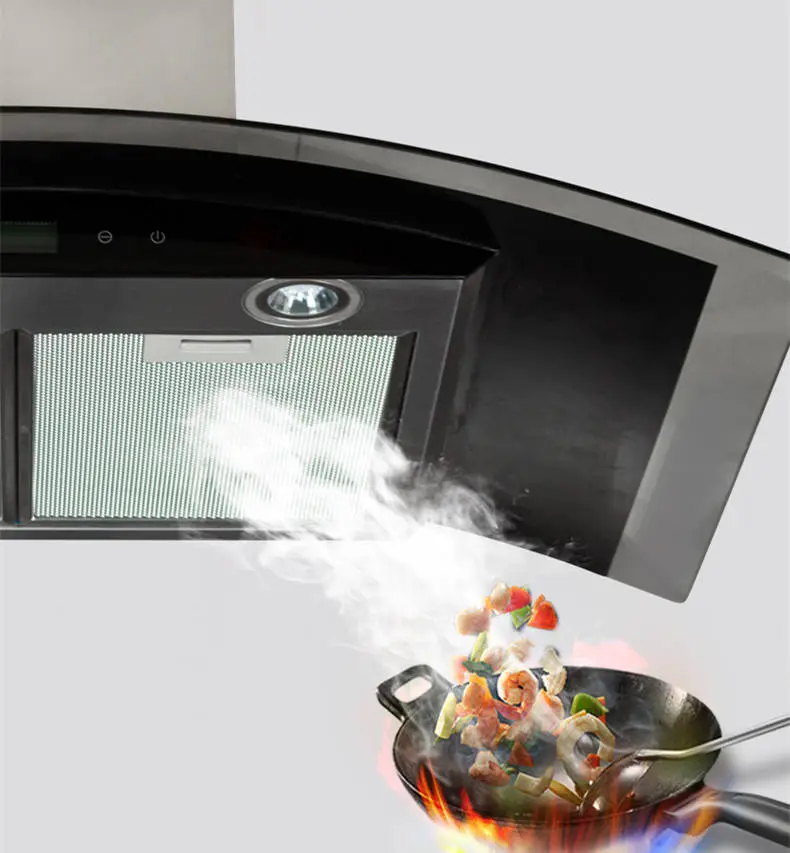 Hot Selling Wall Range Hood Smoke Exhaust Hood Household Kitchen Ventilation Hood Cooking Utensils Chimney Cooking Utensils — image 3