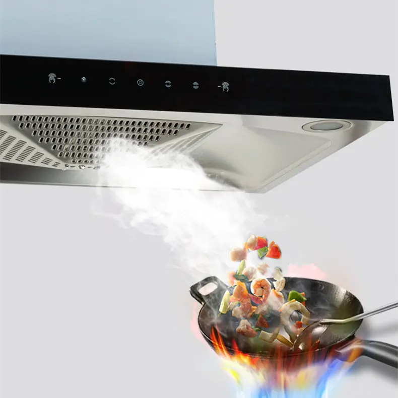Hot Sale 220V Vietnam Kitchen Hood Campana Extractora Hotte Aspirante Extractor air Kitchen Range Hood — image 3