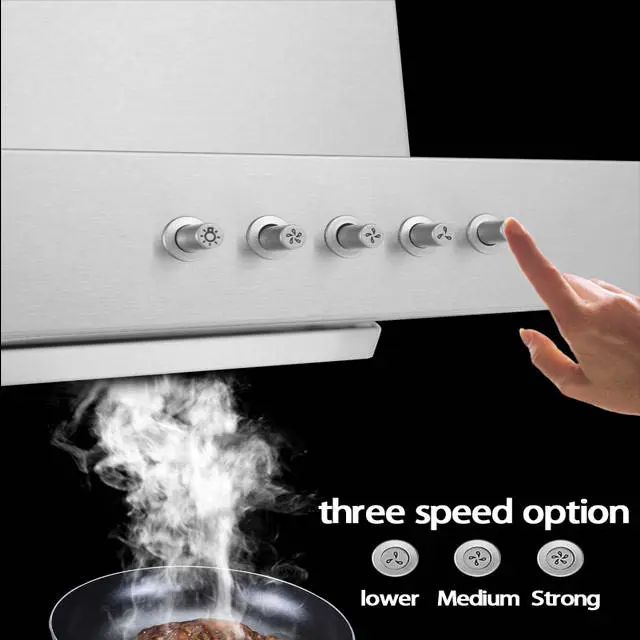 Qianjing T Style Range Hood Cyclic Strong Suction Copper Motor OEM ODM Apartment Hot Sales Cooker Hood — image 4