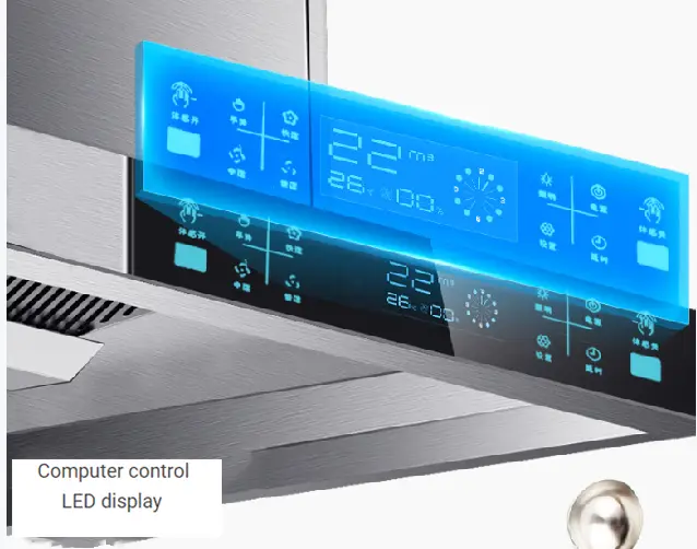 Super Strong Suction Big Power Commercial Range Hood with 36# Fully sealed Motor Kitchen Chimney Hood Restaurant Cooker Hood — image 3