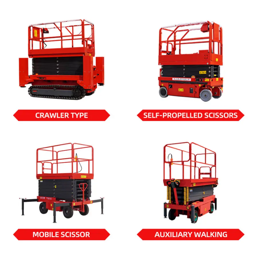 8m 10m 14m More Stable Auto Crawler Aerial Elevating Scissor Lift Work Platform — view 2