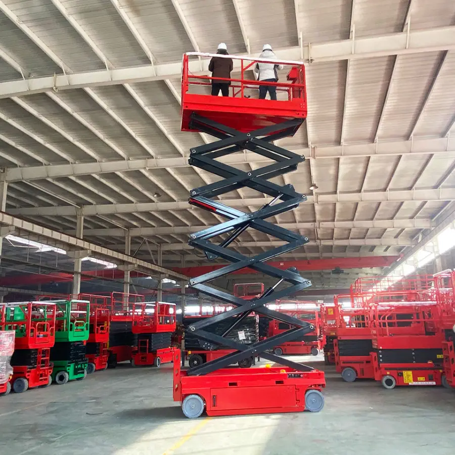8m 10m 14m More Stable Auto Crawler Aerial Elevating Scissor Lift Work Platform — view 3