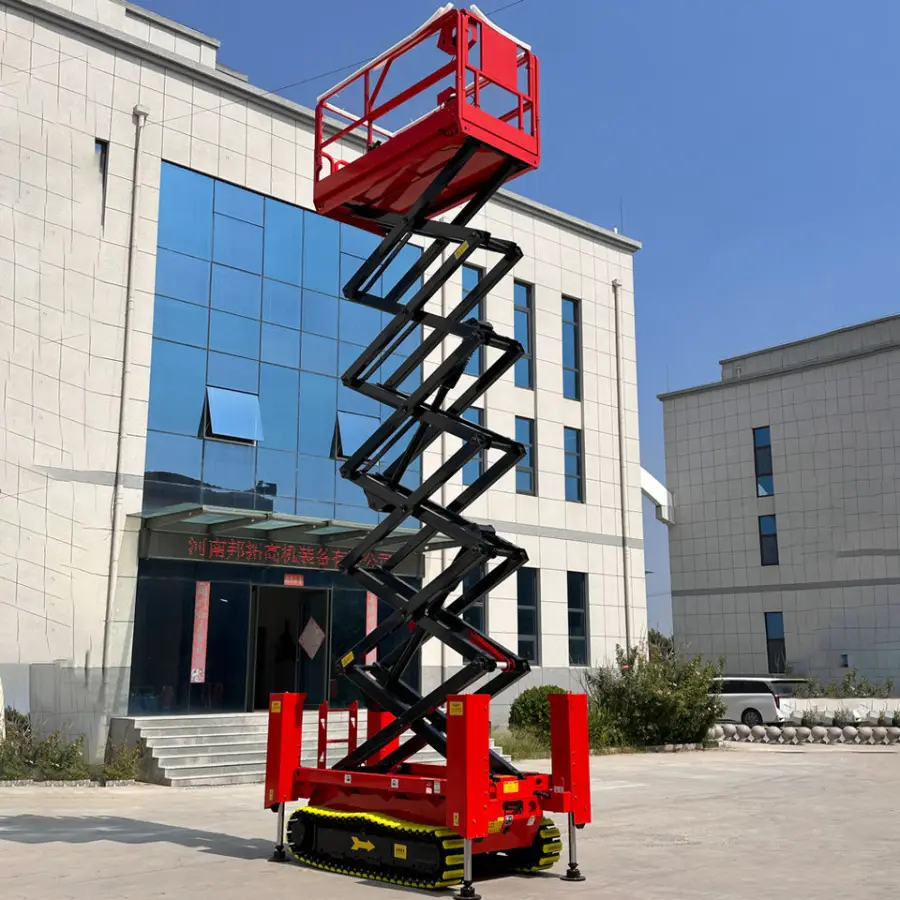 Aerial Working Lift Platform 10m Load Capacity 320kg Self-Propelled Tracked Scissor Crawler Scissor Lift — image 6