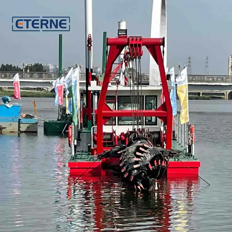 ETERNE Brand 2200 M3/h Sand Dredger Cutter Suction Dredging Machine with Pump Engine and Motor for Sale — image 3