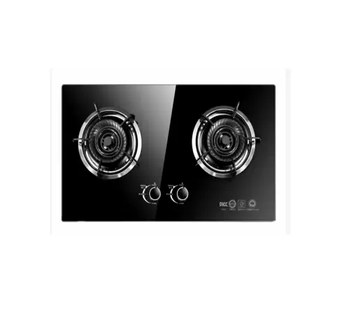Double Burners Gas Cookers Built in Gas Cooktop Tempered Glass 2 Hobs Gas Stove — view 1