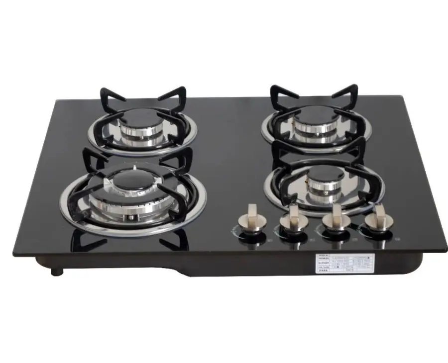 Double Burners Gas Cookers Built in Gas Cooktop Tempered Glass 2 Hobs Gas Stove — image 4