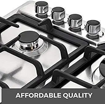 Built in with 5 Burners, Large Firepower Gas Stove, Strong Fire Stainless Steel Multifunctional Kitchen Utensils — image 3