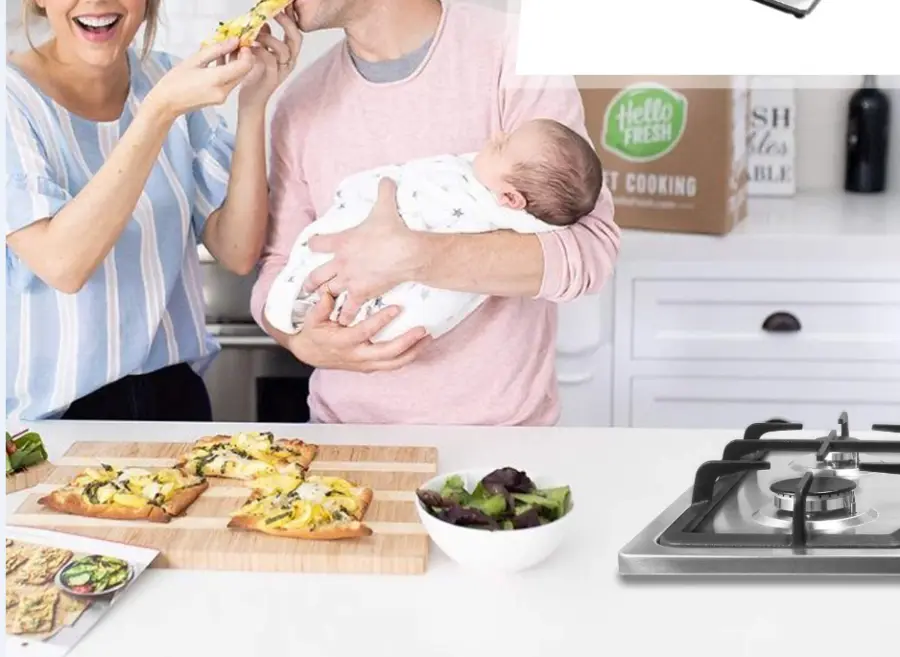 Built in with 5 Burners, Large Firepower Gas Stove, Strong Fire Stainless Steel Multifunctional Kitchen Utensils — image 5
