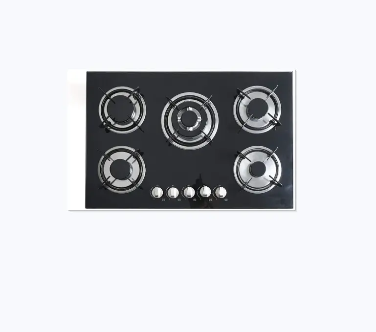 Kitchen 5 Hobs burner Knob Cover Cocina a Gas Estufa Quemadores De Cocina Ocak Gaz Vanas — view 1