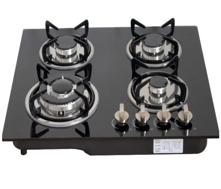 Estufas De 4 Hornillas 4 Burners Gas Cooker Stove Hot Plate Kompor Gas 4 Tungku Plaque De Cuison Gaz Quemadores Cocina — view 1