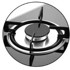 4 burner Gas Hob Glass Stove Cast Iron Gas burner Cooker High Power Gas Stove — image 6