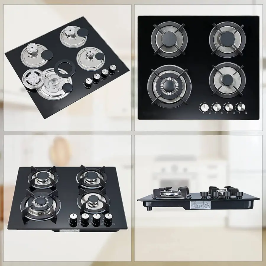 Estufas De 4 Hornillas 4 Burners Gas Cooker Stove Hot Plate Kompor Gas 4 Tungku Plaque De Cuison Gaz Quemadores Cocina — view 6
