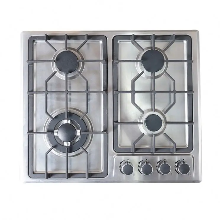4 burner China Gas Kitchen Stove High Pressure Built in Home Cooking Appliance Gas — view 4
