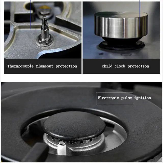 Commercial Cooking Gas Stove Cooker 4 burner Gas Cocinas De on the Right Side of the Knob Gas HUb Gas Cooktop Cooking Be — view 4