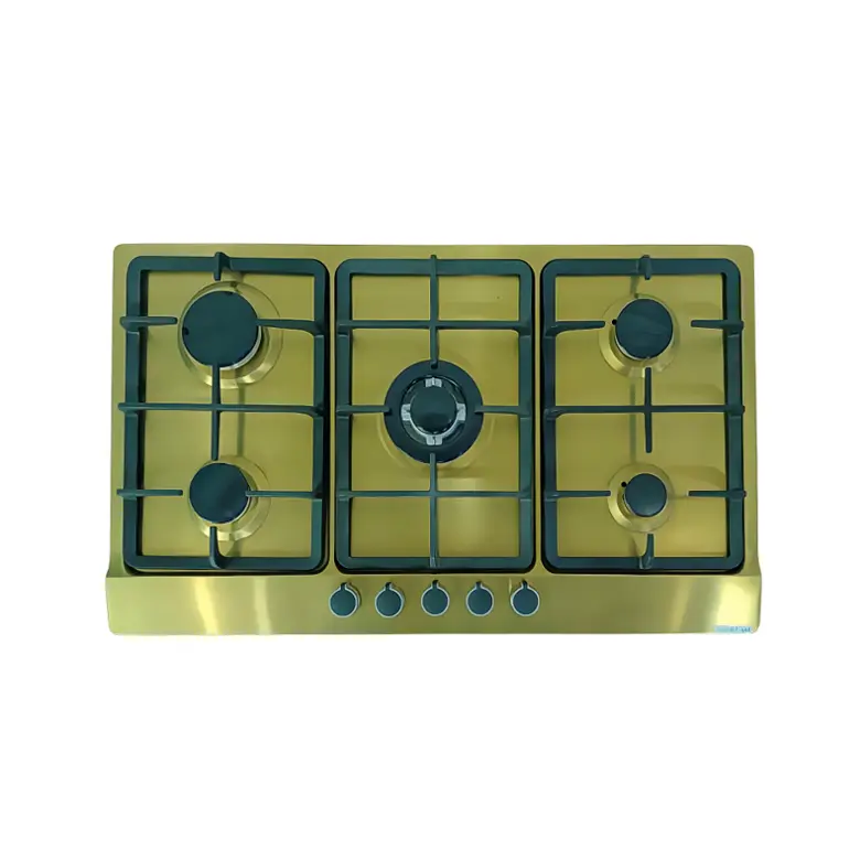 Built in 5 burner Gas Stove LPG LNG Universal Cooker Home Stainless Steel Electronic Ignition Household Kitchen Cooker — view 5