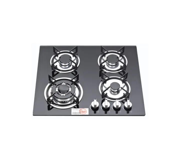 Hot Selling Low-priced Built-in 4-burner Gas Stove Customized Trademark LPG LNG Glass American Certified Glass Gas Cooke — view 1