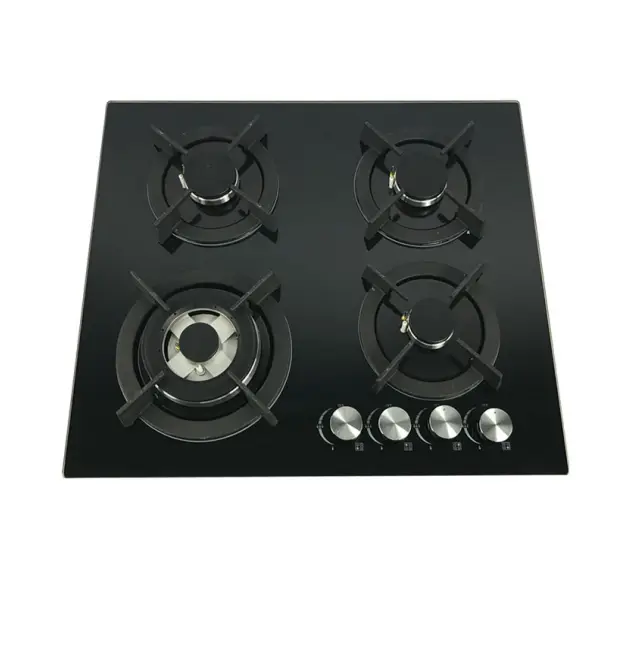 Hot Selling Low-priced Built-in 4-burner Gas Stove Customized Trademark LPG LNG Glass American Certified Glass Gas Cooke — view 3