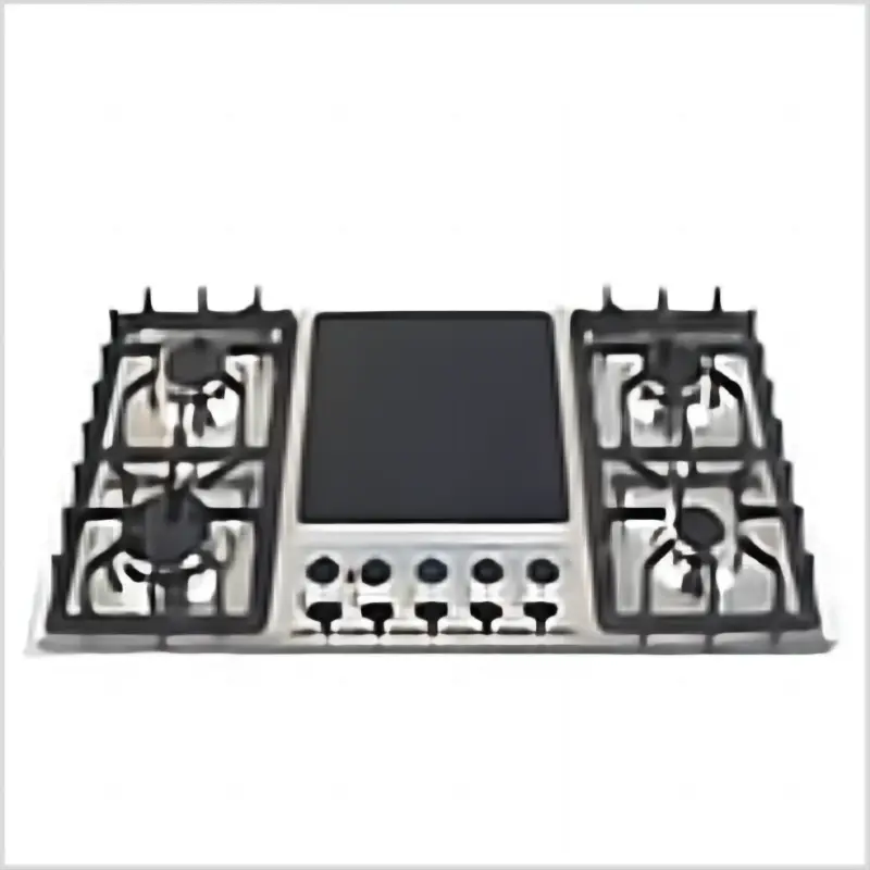 Built in 4 Burners Gas Stove and 1 Electric Stove Stainless Steel Stove Electronic Ignition Household Kitchen Utensils F — view 1
