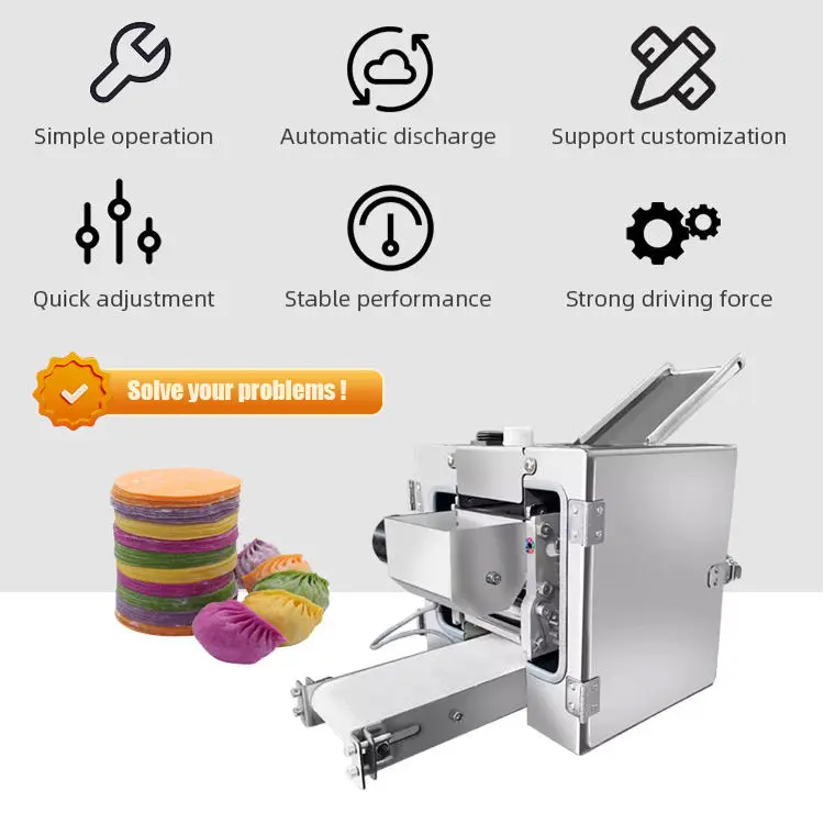 Dumpling/ Samosa Chapati Pancake Make Machine Spring Roll Sheet Machine Injera Machine — view 5
