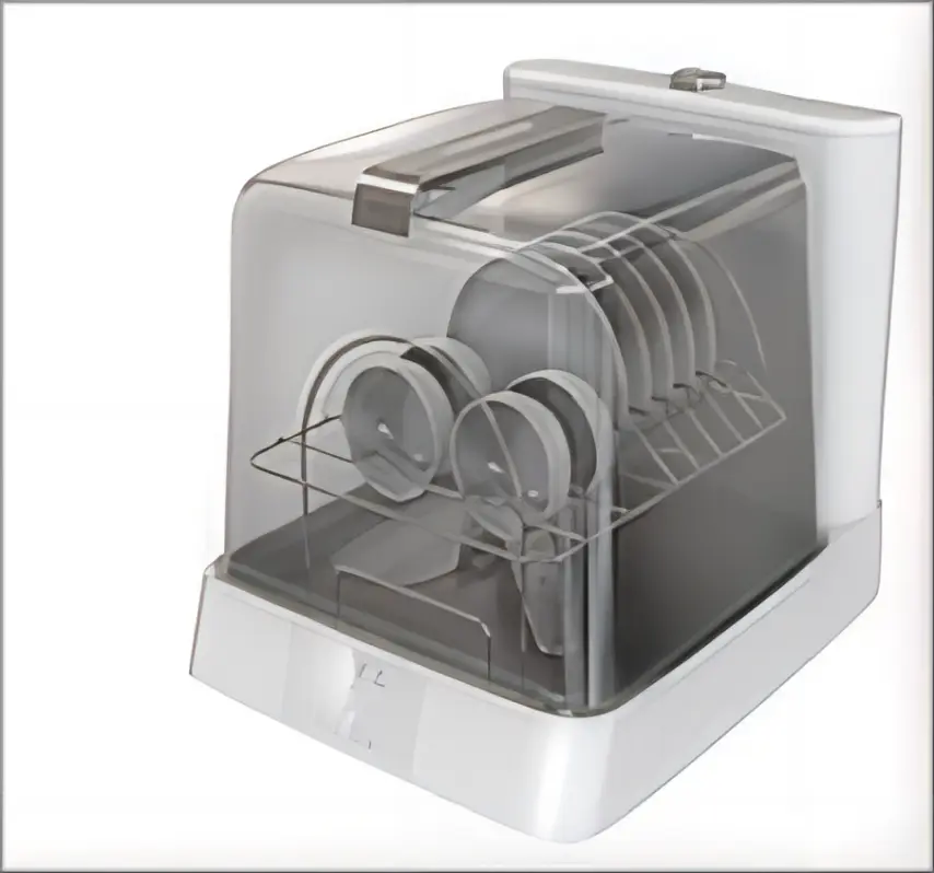 Independent Mini Tabletop Portable Compact Sterilizer Visible Window Tableware Household Electric Table Automatic Dishwa — view 1