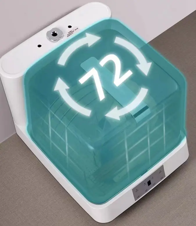 Independent Mini Tabletop Portable Compact Sterilizer Visible Window Tableware Household Electric Table Automatic Dishwa — view 5