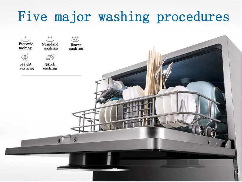 Independent Fully Automatic Freestanding Dishwasher With Detachable Household and Commercial Cabinets Hidden Standing Di — view 4