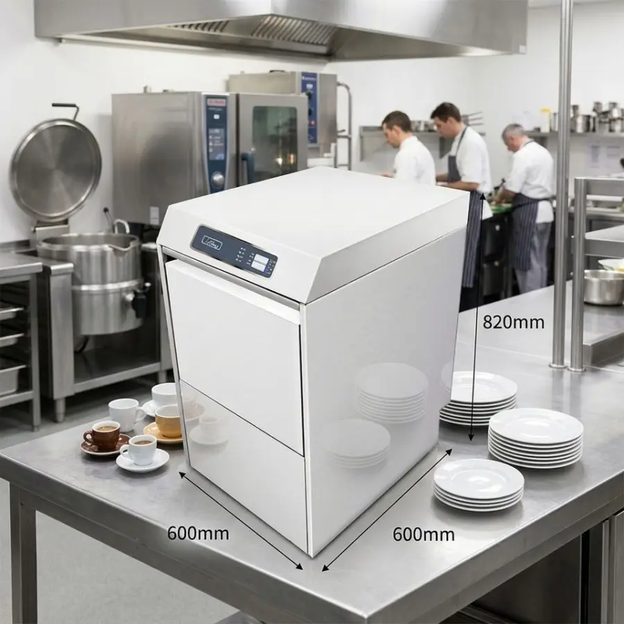 Smart Digital Control CSG50C Commercial Dishwasher Under-counter Glasswasher with Auto-cleaning Program — view 2