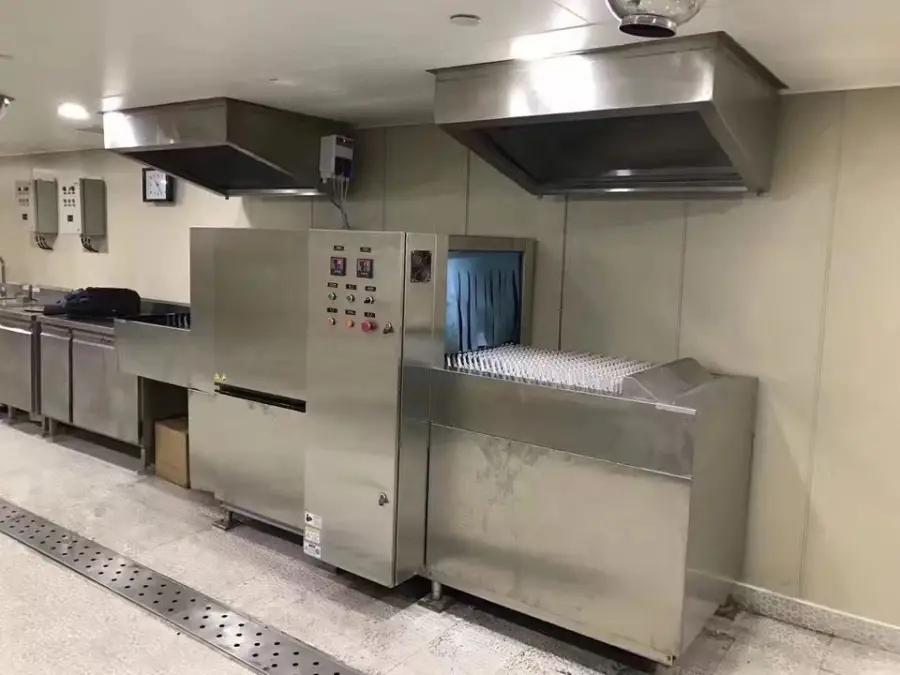 Smart Freestanding Restaurant Hotel Stainless Steel Gas/Electric Hood Type App-Controlled Dishwasher Machine Dishwashing — view 2