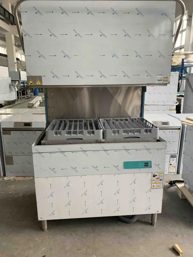 Commercial Dishwasher Hood Type Freestanding Stainless Steel Housing Electric Automatic Full-Integrated Control Hotel — image 4