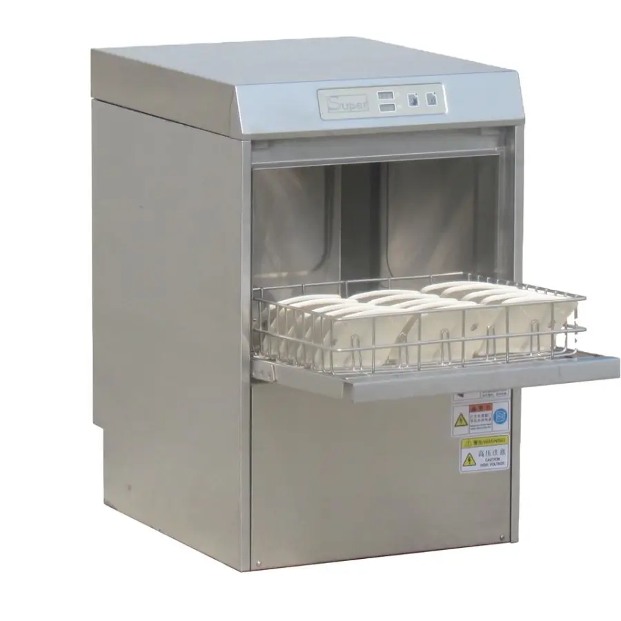 Commercial Electric Undercounter Glass Washer Table Top Dishwasher Machine Mini Built-in Dishwashing Machine 50W Stainle — view 1