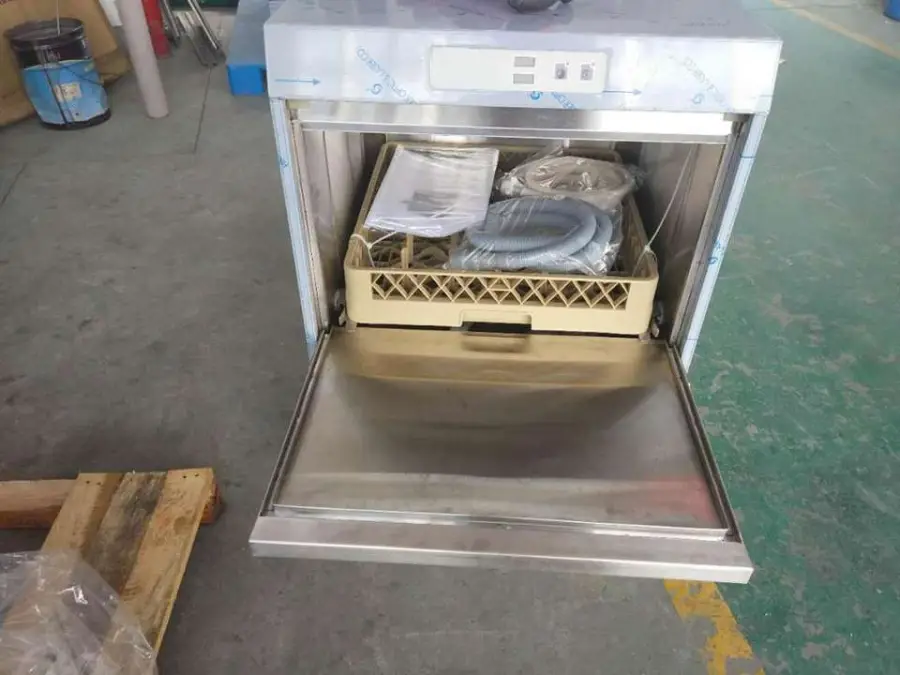 Commercial Electric Undercounter Glass Washer Table Top Dishwasher Machine Mini Built-in Dishwashing Machine 50W Stainle — view 3