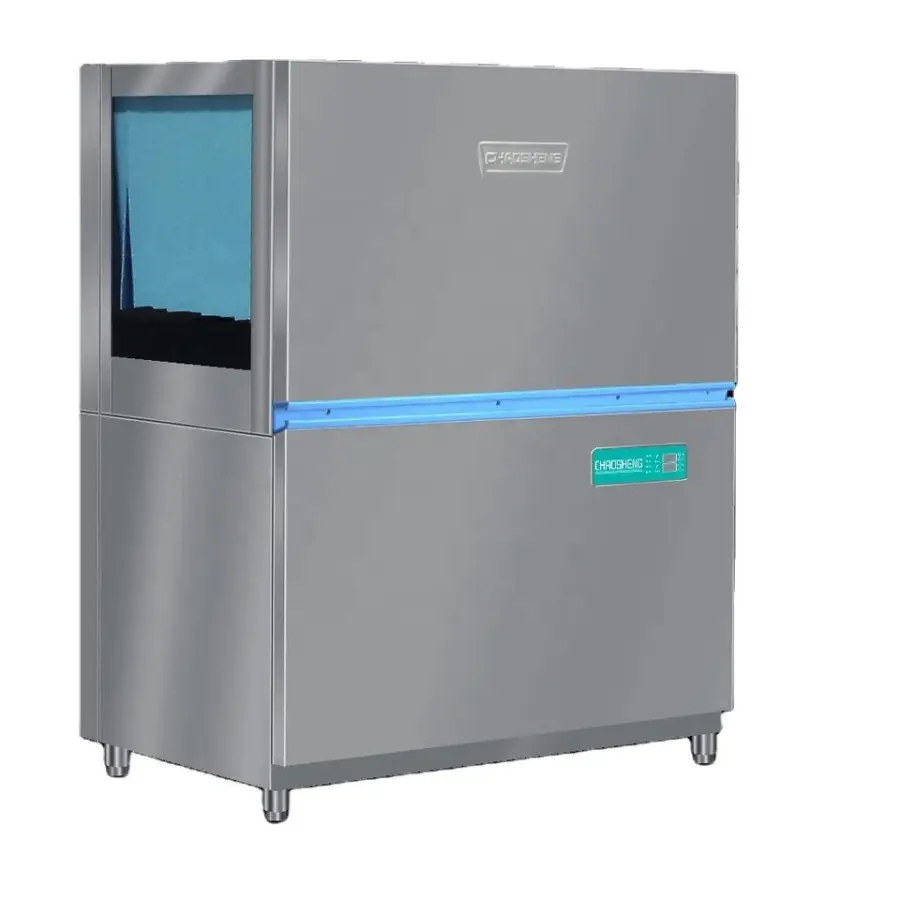 Super-win Freestanding Hood Type Commercial Smart Touch Screen Dishwasher Electric App-Controlled Restaurant Stainless S — view 1