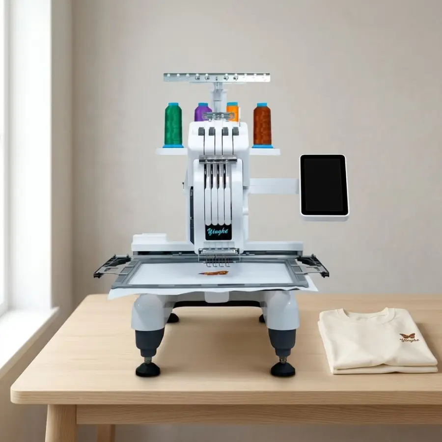 2026 Yinghe New Design One Head 4 Needle Embroidery Machine — view 1