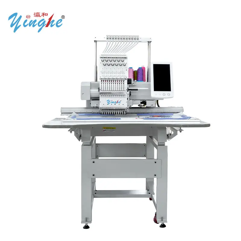 Yinghe Single Head Monogram Cap Embroidery Machine with Bigger Embroidery Area 500x800mm T Shirt Embroidery Machine — view 1