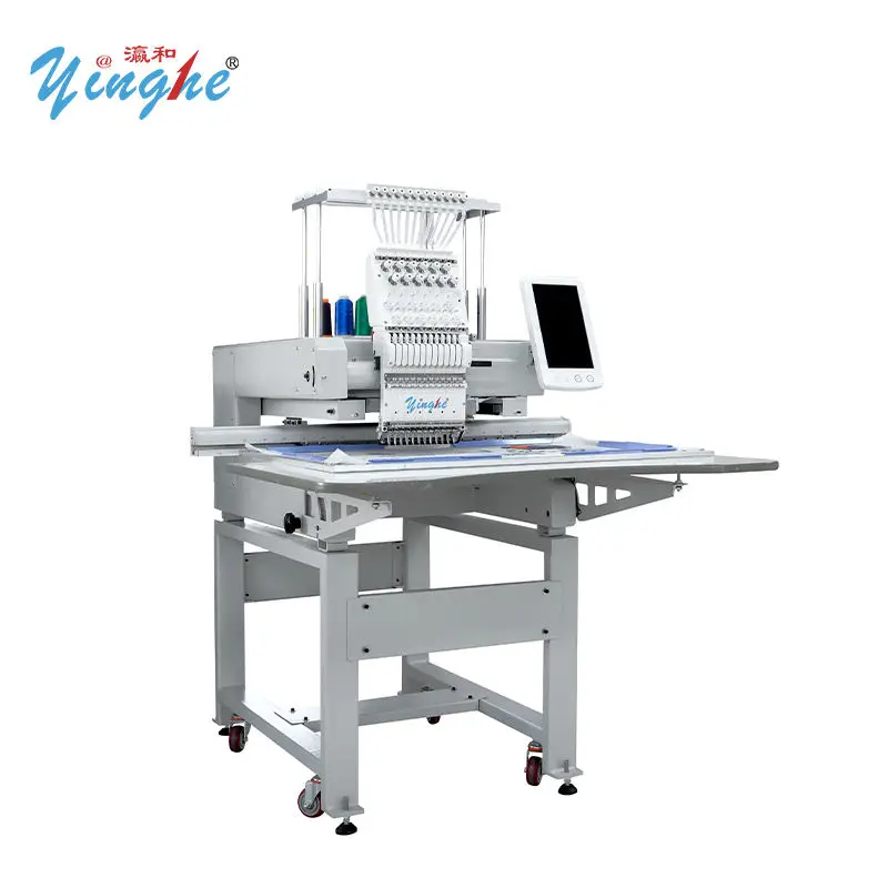 Yinghe Single Head Monogram Cap Embroidery Machine with Bigger Embroidery Area 500x800mm T Shirt Embroidery Machine — view 2