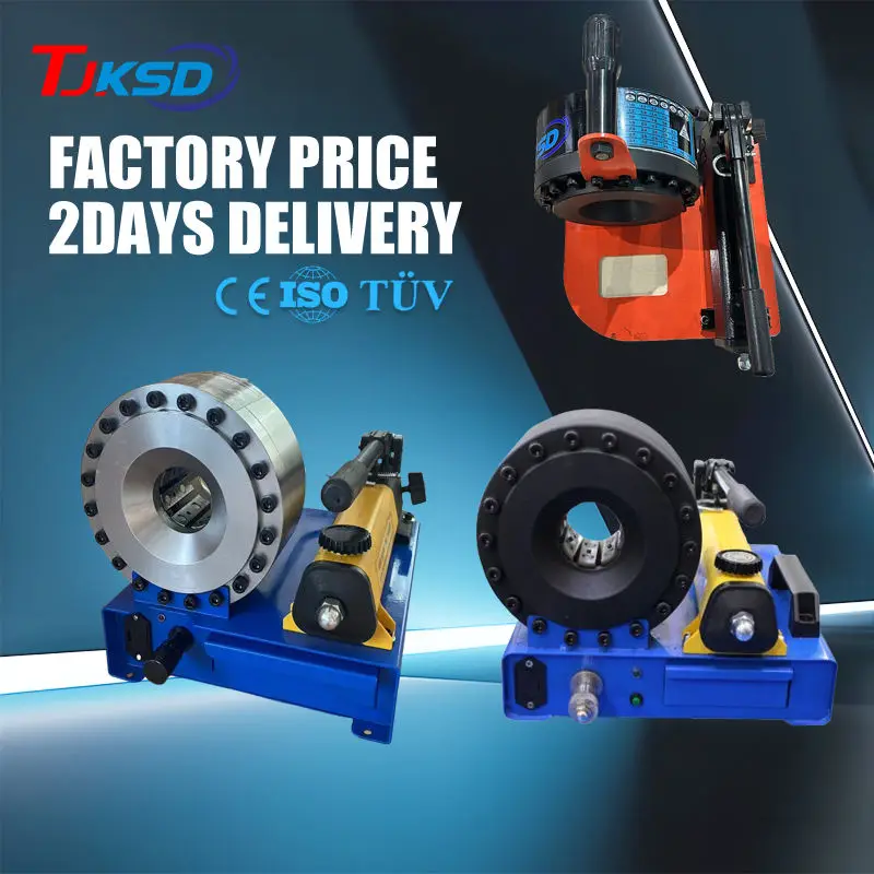 Factory Direct Sale P16hp Large Diameter Manual Hydraulic Hose Crimping Machine Portable Hose Crimper Hose Press — view 1