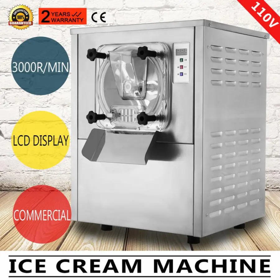 EU Warehouse Commercial Ice Cream Sorbet Making Batch Freezer Gelato Machine Hard Ice Cream Machine — image 3