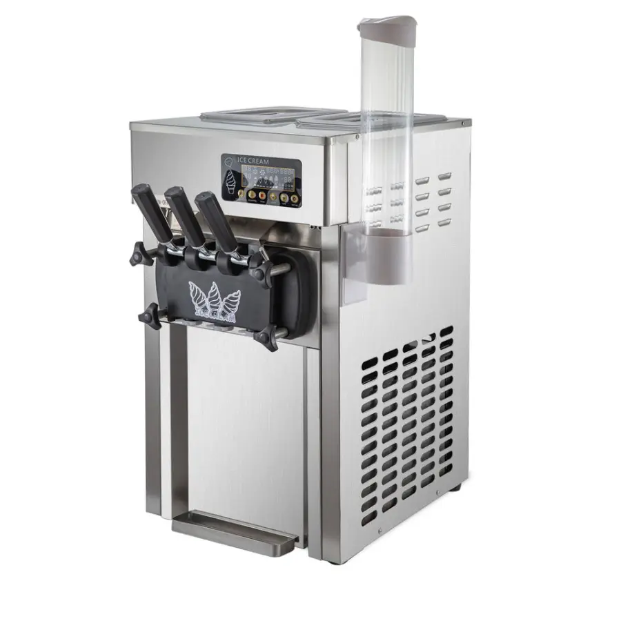 EU Warehouse Three Flavor Soft Ice Cream Machine Soft Serve Ice Cream Making Machine Factory Price — view 4