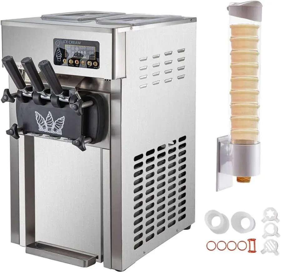 Peixu Industrial Professional Hot Sale Automatic Three Flavor Electric Soft Ice Cream Machine for Sale — image 3