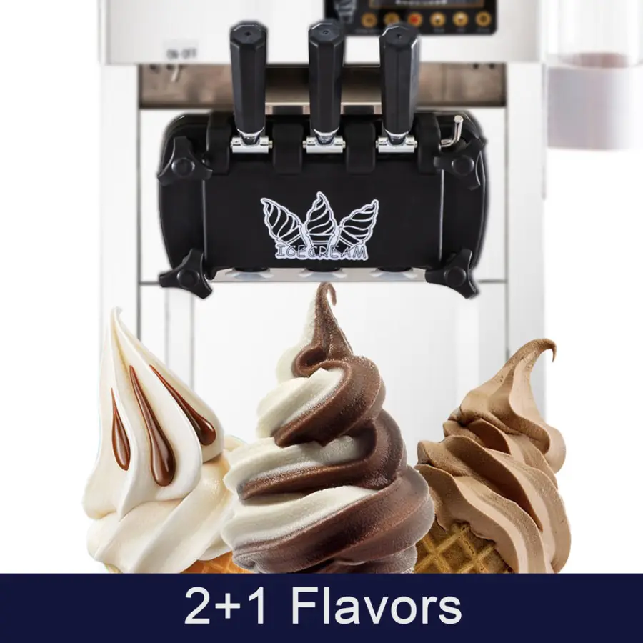 Peixu Industrial Professional Hot Sale Automatic Three Flavor Electric Soft Ice Cream Machine for Sale — image 7