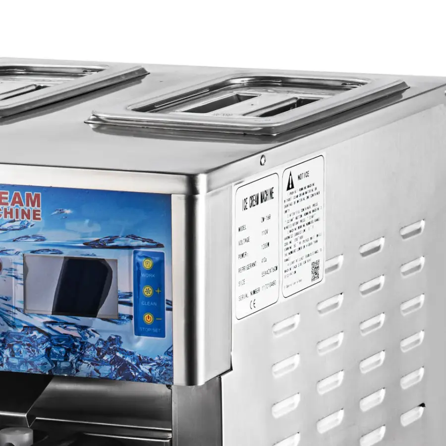 Chinese Automatic Soft Serve Ice Cream Machine Three Flavors Ice Cream for Dessert — image 7