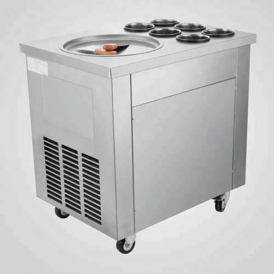 Shanghai Taicang for Vevor New Condition Fried Ice Cream Machinery Equipment Maker for Soft Ice Cream — view 1