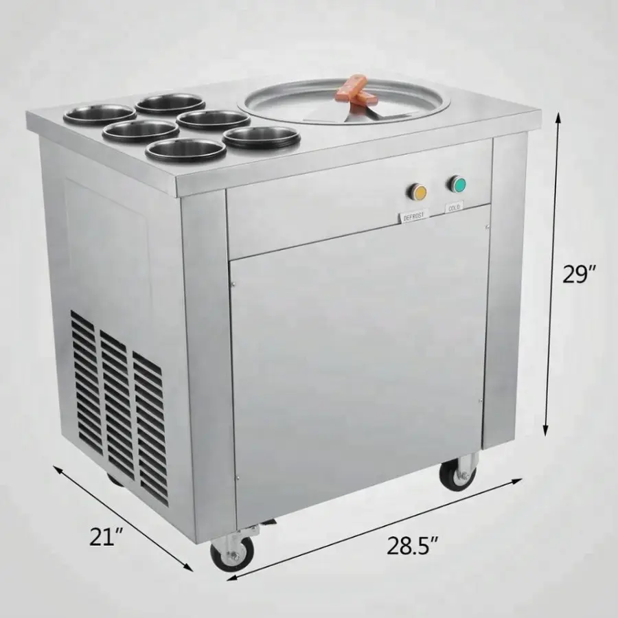 Shanghai Taicang for Vevor New Condition Fried Ice Cream Machinery Equipment Maker for Soft Ice Cream — image 2