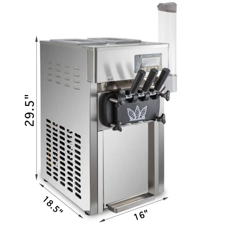 1200W 3 Flavor Soft Ice Cream Machine Soft Serve Ice Cream Making Machine Factory Price — image 7